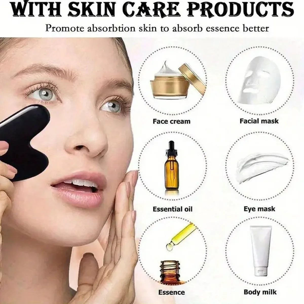 Ice Face Roller & Gua Sha Set
