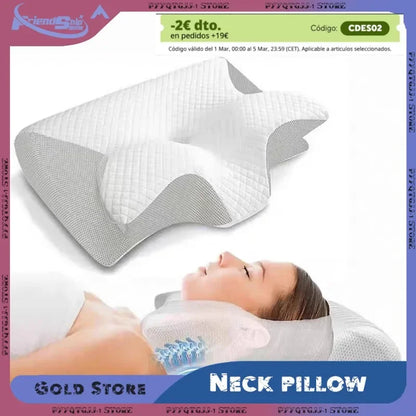 Contoured Memory Foam Neck Support Pillow