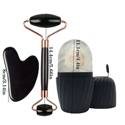 Ice Face Roller & Gua Sha Set