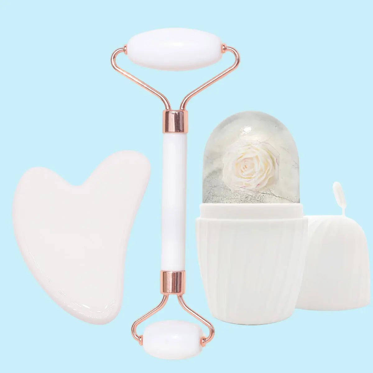Ice Face Roller & Gua Sha Set