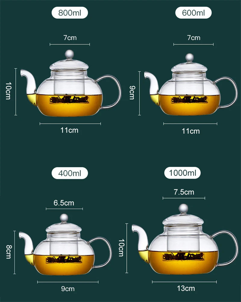 Borosilicate Glass Teapot with Infuser