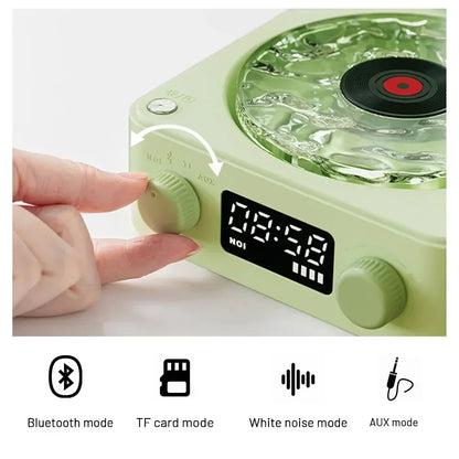 Retro Vinyl Bluetooth Speaker with RGB Light